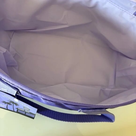 Trader Joe's Mini Insulated Tote Bag Purple Color Limited Edition SOLD OUT - Picture 6 of 13